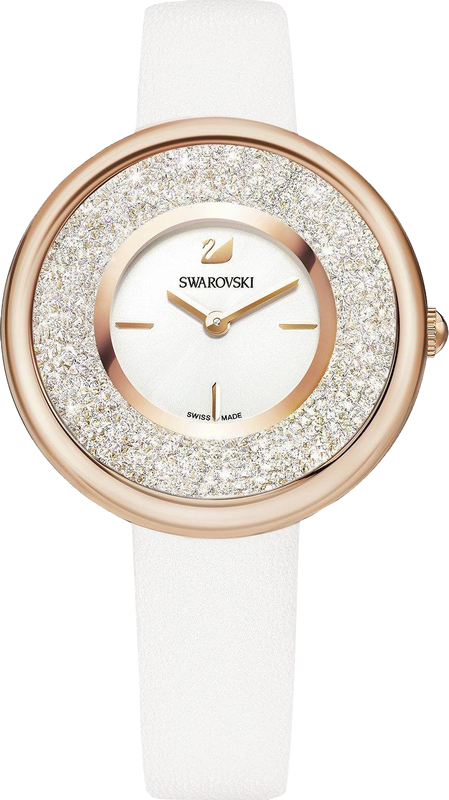Swarovski Crystalline Pure White Dial White Leather Strap Watch for Women - 5376083 Buy Now By Swarovski