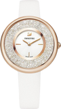 Swarovski Crystalline Pure White Dial White Leather Strap Watch for Women - 5376083 Buy Now By Swarovski