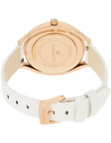Swarovski Crystalline Aura Silver Dial White Leather Strap Watch for Women - 5519453 Buy Now By Swarovski