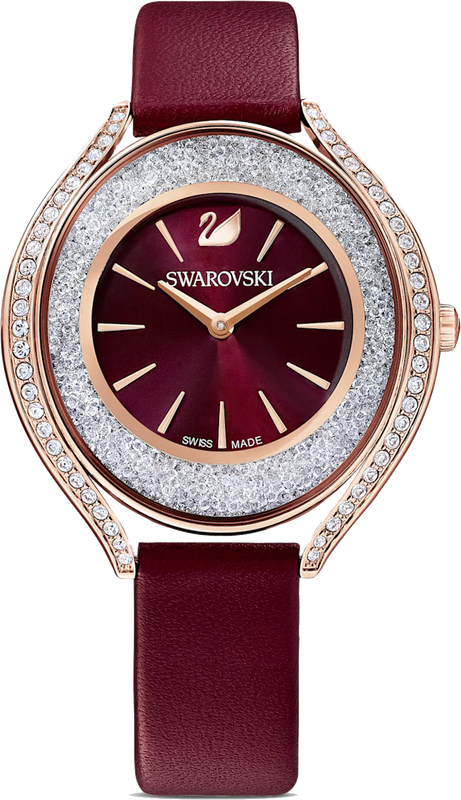 Swarovski Crystalline Aura Red Dial Red Leather Strap Watch for Women - 5558637 Buy Now By Swarovski