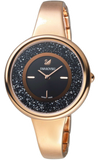 Swarovski Crystalline Pure Black Dial Rose Gold Steel Strap Watch for Women - 5295334 Buy Now By Swarovski