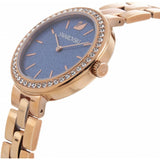 Swarovski Daytime Glittering Blue Dial Rose Gold Steel Strap Watch for Women - 5182277 Buy Now By Swarovski