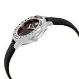 Swarovski Lovely Crystals Mother of Pearl Black Dial Black Leather Strap Watch for Women - 5242898 Buy Now By Swarovski