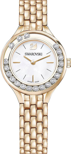 Swarovski Lovely Crystals Mother of Pearl Dial Rose Gold Steel Strap Watch for Women - 5261496 Buy Now By Swarovski