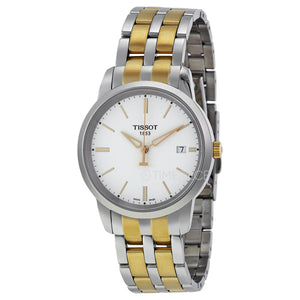 Tissot T Classic Dream White Dial Two Tone Steel Strap Watch for Men - T033.410.22.011.01 Buy Now By Tissot