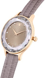 Swarovski Octea Nova Beige Dial Grey Leather Strap Watch for Women - 5649999 Buy Now By Swarovski