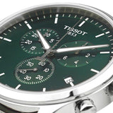 Tissot Chrono XL Chronograph Classic Green Dial Brown Leather Strap Watch For Men - T116.617.16.091.00 Buy Now By Tissot