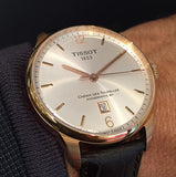 Tissot Chemin Des Tourelles Powermatic 80 Silver Dial Brown Leather Strap Watch For Men - T099.407.36.037.00 Buy Now By Tissot