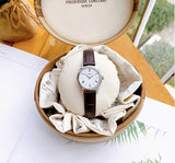 Tissot Tradition 5.5 Lady Silver Dial Brown Leather Strap Watch for Women - T063.009.16.018.00 Buy Now By Tissot