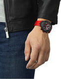 Tissot T Race Chronograph Black Dial Red Rubber Strap Watch For Men - T141.417.37.057.01 Buy Now By Tissot
