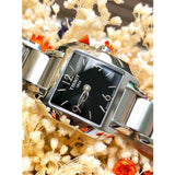 Tissot T Wave Black Dial Silver Steel Strap Watch for Women - T02.1.285.52 Buy Now By Tissot