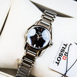 Tissot T Wave Black Dial Two Tone Steel Strap Watch For Women - T023.210.11.056.00 Buy Now By Tissot