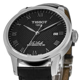 Tissot Le Locle Powermatic 80 Black Dial Black Leather Strap Watch For Men - T006.407.16.053.00 Buy Now By Tissot