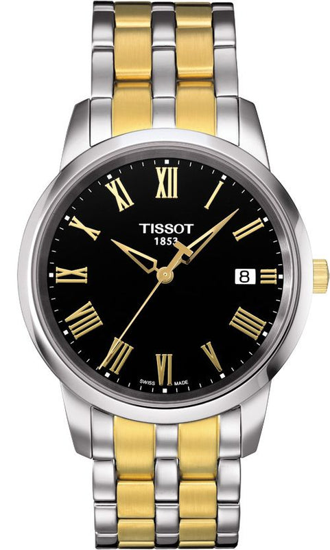 Tissot T Classic Dream Black Dial Two Tone Steel Strap Watch for Men - T033.410.22.053.01 Buy Now By Tissot