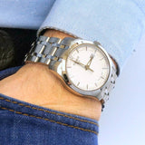 Tissot T Trend Couturier Chronograph White Dial Silver Steel Strap Watch For Men - T035.410.11.031.00 Buy Now By Tissot