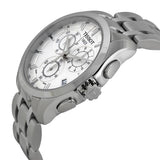 Tissot Couturier Chronograph White Dial Silver Steel Strap Watch For Men - T035.617.11.031.00 Buy Now By Tissot
