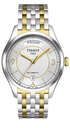 Tissot T Classic T One Automatic Silver Dial Two Tone Steel Strap Watch For Men - T038.430.22.037.00 Buy Now By Tissot