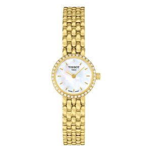 Tissot T-Lady Lovely Mother of Pearl Dial Gold Steel Strap Watch For Women - T058.009.63.116.00 Buy Now By Tissot