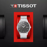 Tissot T Classic Tradition Grey Dial Silver Steel Strap Watch For Men - T063.610.11.067.00 Buy Now By Tissot