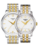 Tissot T Classic Tradition White Dial Two Tone Mesh Bracelet Watch for Women - T063.210.22.037.00 Buy Now By Tissot