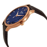 Tissot T Classic Tradition Blue Dial Brown Leather Strap Watch For Men - T063.610.36.047.00 Buy Now By Tissot