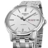 Tissot Automatics III Day Date White Dial Silver Steel Strap Watch For Men - T065.430.11.031.00 Buy Now By Tissot