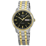 Tissot Automatics III Day Date Black Dial Two Tone Steel Strap Watch For Men - T065.430.22.051.00 Buy Now By Tissot