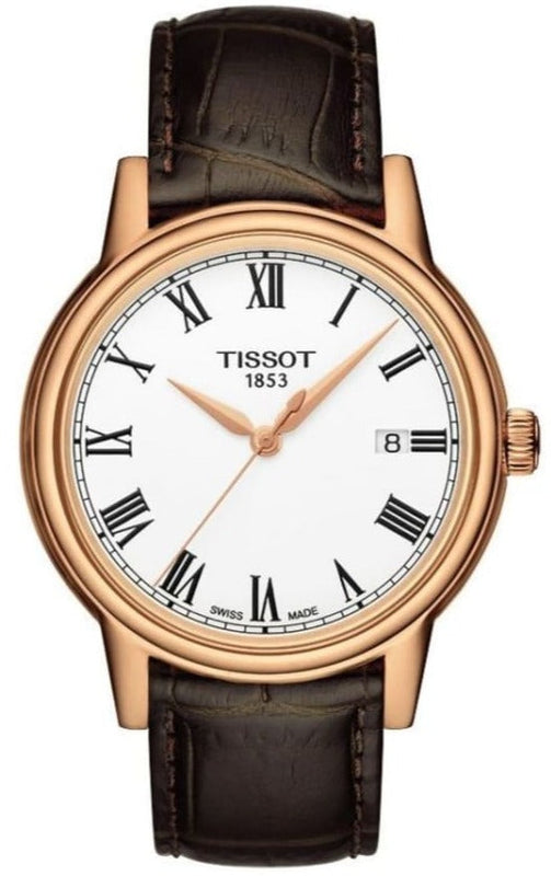 Tissot T Classic Carson White Dial Brown Leather Strap Watch For Men - T085.410.36.013.00 Buy Now By Tissot