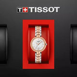 Tissot T Lady Flamingo Mother of Pearl White Dial Two Tone Steel Strap Watch For Women - T094.210.22.111.00 Buy Now By Tissot