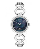 Tissot T Lady Flamingo Mother of Pearl Blue Dial Silver Steel Strap Watch for Women - T094.210.11.126.00 Buy Now By Tissot