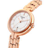 Tissot T Lady Flamingo Mother of Pearl Dial Rose Gold Steel Strap Watch For Women - T094.210.33.111.01 Buy Now By Tissot