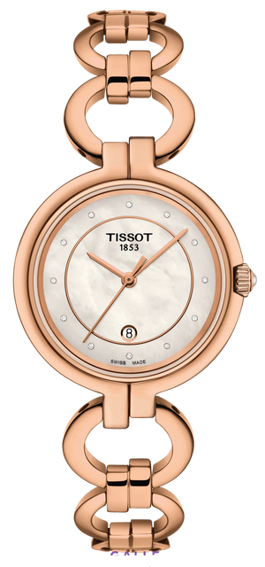 Tissot T Lady Flamingo Mother of Pearl Dial Rose Gold Steel Strap Watch for Women - T094.210.33.116.01 Buy Now By Tissot