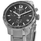 Tissot Quickster Chronograph Black Dial Silver Steel Strap Watch For Men - T095.417.11.067.00 Buy Now By Tissot