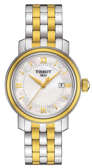 Tissot T Classic Bridgeport Silver Dial Two Tone Mesh Bracelet Watch For Men - T097.410.22.038.00 Buy Now By Tissot