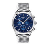 Tissot PR 100 Chronograph Blue Dial Silver Mesh Bracelet Watch for Men - T101.417.11.041.00 Buy Now By Tissot