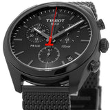 Tissot T Classic PR 100 Chronograph Black Dial Black Mesh Bracelet Watch For Men - T101.417.33.051.00 Buy Now By Tissot