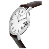 Tissot T Classic Everytime White Dial Brown Leather Strap Watch For Men - T109.410.16.033.00 Buy Now By Tissot
