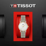 Tissot T Classic Everytime Small White Dial Two Tone Mesh Bracelet Watch For Women - T109.210.22.031.00 Buy Now By Tissot