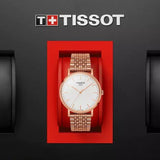 Tissot Everytime Medium White Dial Rose Gold Mesh Bracelet Watch For Men - T109.410.33.031.00 Buy Now By Tissot