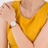 Tissot Everytime Desire Small White Dial Maroon Leather Strap Watch For Women - T109.210.36.031.00 Buy Now By Tissot