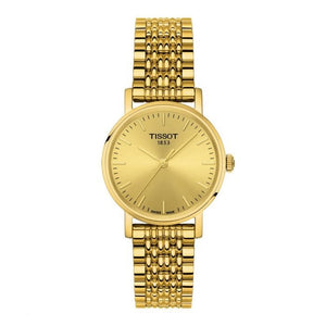 Tissot T Classic Everytime Desire Small Gold Dial Gold Mesh Bracelet Watch For Women - T109.210.33.021.00 Buy Now By Tissot