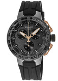 Tissot T Race Cycling Chronograph Black Dial Black Rubber Strap Watch For Men - T111.417.37.441.07 Buy Now By Tissot