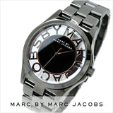 Marc Jacobs Henry Skeleton Black Dial Black Steel Strap Watch for Women - MBM3254 Buy Now By Marc Jacobs