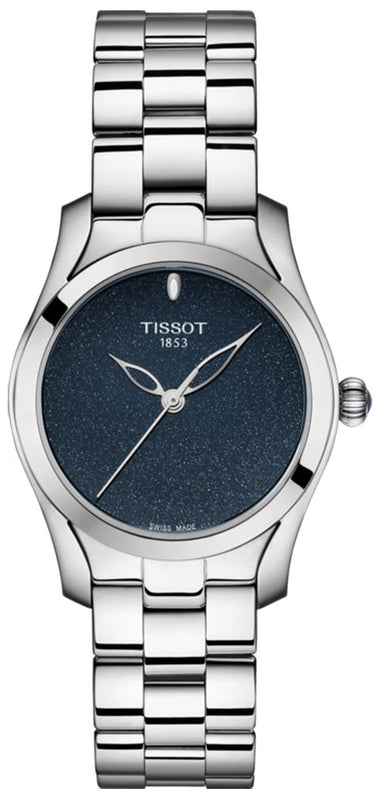 Tissot T Wave Donna Blue Dial Silver Steel Strap Watch For Women - T112.210.11.041.00 Buy Now By Tissot