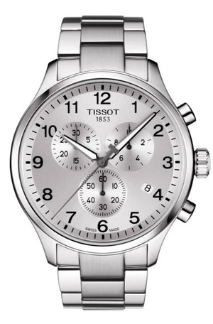 Tissot Chrono XL Classic Silver Dial Silver Steel Strap Watch For Men - T116.617.11.037.00 Buy Now By Tissot