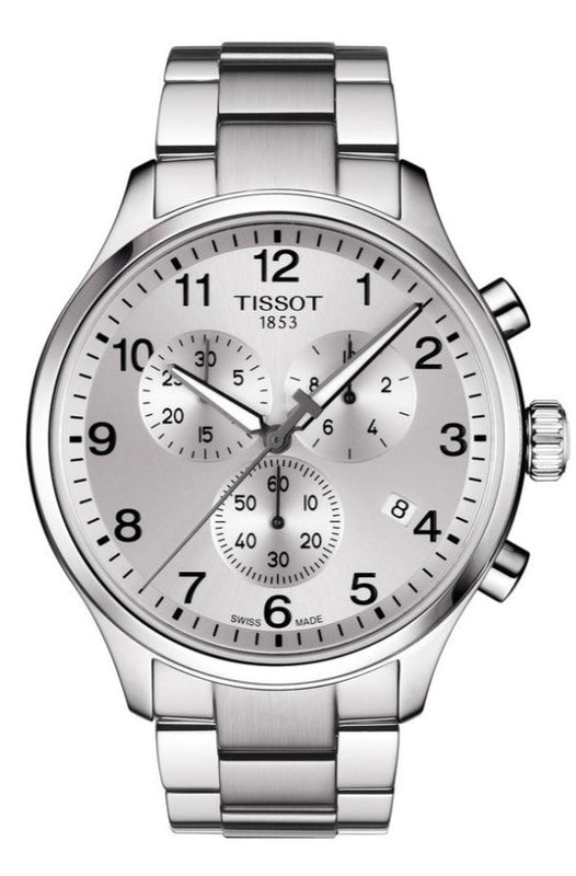 Tissot Chrono XL Classic Silver Dial Silver Steel Strap Watch For Men - T116.617.11.037.00 Buy Now By Tissot