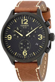 Tissot T Sport Chrono XL Black Dial Brown Leather Strap Watch For Men - T116.617.36.057.00 Buy Now By Tissot