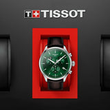 Tissot Chrono XL Chronograph Classic Green Dial Brown Leather Strap Watch For Men - T116.617.16.091.00 Buy Now By Tissot
