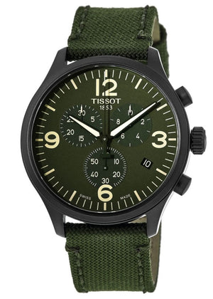 Tissot Chrono XL Green Dial Green NATO Strap Watch For Men - T116.617.37.097.00 Buy Now By Tissot