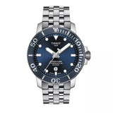 Tissot T Sport Seastar 1000 Powermatic Silicium Blue Dial Silver Steel Strap Watch For Men - T120.407.11.041.01 Buy Now By Tissot